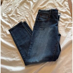 Vintage Zana Di Y2K Denim Women's Jeans Juniors Sz 11 Bootcut Low Rise Blue Boho